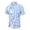 A-Light Blue495, variant on Gingham‑Print Shirt for Men Short‑Sleeve Spread‑Collar Casual Meet‑Up Classic Button Shirt, Blue, Sizes XL