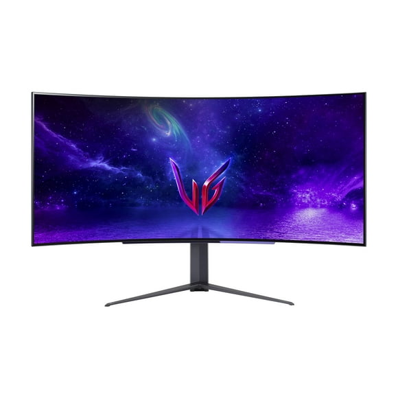 LG UltraGear 45GR95QE-B - OLED monitor - gaming - curved - 45" (44.5" viewable) - 3440 x 1440 WQHD @ 240 Hz - 1000 cd/m�� - HDR10 - 0.03 ms - 2xHDMI, DisplayPort