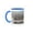 Blue/White, variant on 3drose, Usa, Colorado, Boulder. Canadian Geese Taking Flight from Water., 11oz Two-tone Red Mug