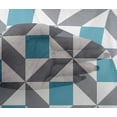 thumbnail image 4 of oneOone Viscose Chiffon Fabric Triangle|Parallelogram & Square Geometric Printed Craft Fabric BTY 42 Inch Wide, 4 of 4