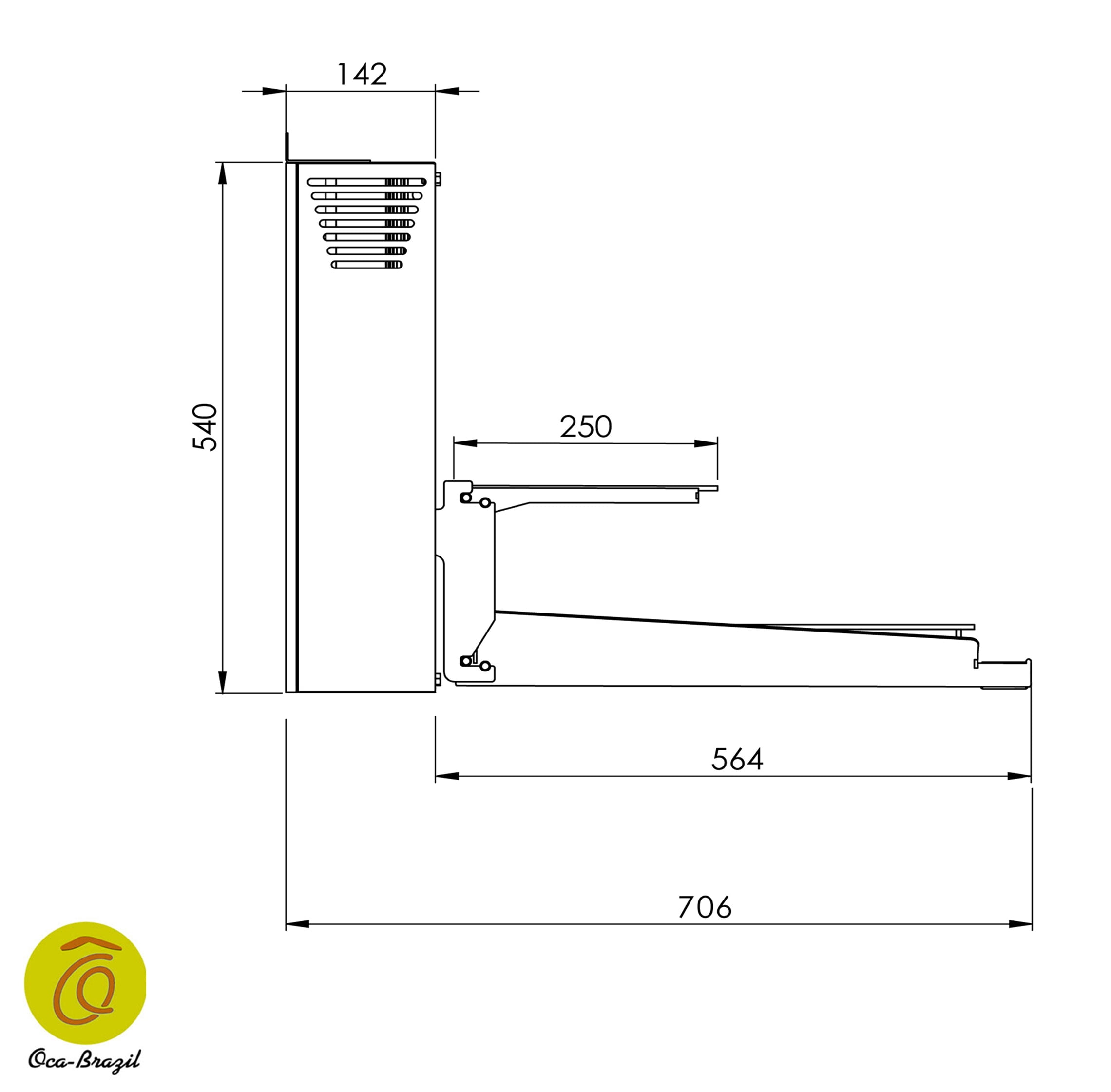 Charcoal Grill with Automatic Lifting - Double-Decker Griddles - Oca-Brazil
