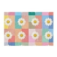 thumbnail image 7 of Yayeee Bath Rug for Bathroom Floor Non Slip Rectangle Fluffy Soft Absorbent Mat, 16"x24", Pink Checkered Daisy, 7 of 7