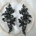 thumbnail image 3 of GROFRY 2Pcs Embroidery Lace Applique Sewing Flower Fabric Collar Patch Motif Wedding Gown Dress Bridal DIY Crafts for Daily Wear Tailor Shops, 3 of 8