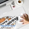 thumbnail image 4 of Thanksgiving Day Large Gaming Mouse Pad Extended Fall Pumpkin Sunflower Desk Mouse Pad with Stitched Edges, Washable, No Slip Water Resist Keyboard Pad for Gamer, Office & Home, 31.5 X 11.8 in, 4 of 7