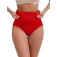 thumbnail image 5 of INSPIRE CHIC Mother's Day Women's High-Waisted Butt Lifting Briefs Postpartum Tummy Control Breathable and Comfortable Control Panties XXL Red, 5 of 6