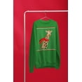 thumbnail image 5 of Old Glory Mens Big Giraffe Scarf Ugly Christmas Sweater Long Sleeve Sweatshirt, 5 of 6