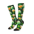 thumbnail image 2 of Fotbe St Patrick's Day10 print Women's Men's Novelty Crew Socks Cotton Socks Knee High Socks for Walking,Running,Nurses,Pregnancy, 2 of 9