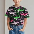 thumbnail image 2 of Toddler Boy Clothes - Printed Round Neck Short Sleeve - Little Boy Summer T-Shirt Casual Tee, 2 of 6