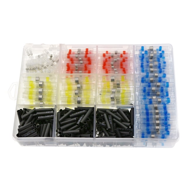 maytalsory 1 Ensemble*Tube Rétractable Multicolore Tailles Assorties Polyoléfine Rétractable Gaines Câbles Sac Plastique Ensemble Fils d'Isolation 350 Pcs