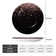 thumbnail image 2 of Easygdp Rose Gold Glitter1 Bone China Decorative Plate Ceramic Dinner Plates Art Crafts with Display Stand-10in, 2 of 6