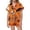 r-132Orange114, variant on MEZZALL Halloween Kids With Ruffle Short Sleeve Lapel Tie Front Shirts Blouse Tops With Shorts For Girls Soft Comfort Pajama Sets For Nighttime Lounging 2 Piece Sleepwear