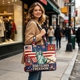 thumbnail image 5 of VMWMSSR 250Th Anniversary Patriotic Quilted Tote Bag Patriotic Patchwork Shoulder Bag Reusable 4Th Of July Grocery & Beach Bag(Multicolor1-14.96×13.97In), 5 of 5