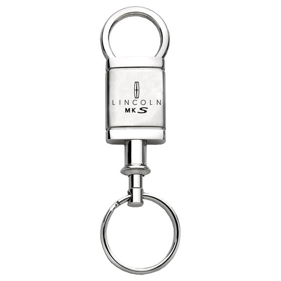 Lincoln MKS Satin Chrome Valet Key Chain (Silver)