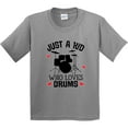 thumbnail image 3 of Inktastic Future Drummer Kid Loves Drums Youth T-Shirt, 3 of 5