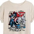 thumbnail image 3 of Marvel Captain America: Brave New World - Captain America Ink Grid - Women's Oversized Tee, 3 of 5