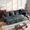 Dark Gray, variant on LLappuil 107" Sectional Sofa, U Shaped Sectional Couch with Storage Chaise, Pull Out Sofa Bed Convertible Sofa Bed, Corduroy Sofa Couch with USB Charging Port, Cup Holder for Living Room Light Gray