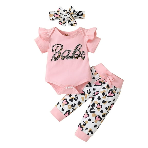 Baby Girls Romper and Pants Sets 0-18 Months 12-18 Months