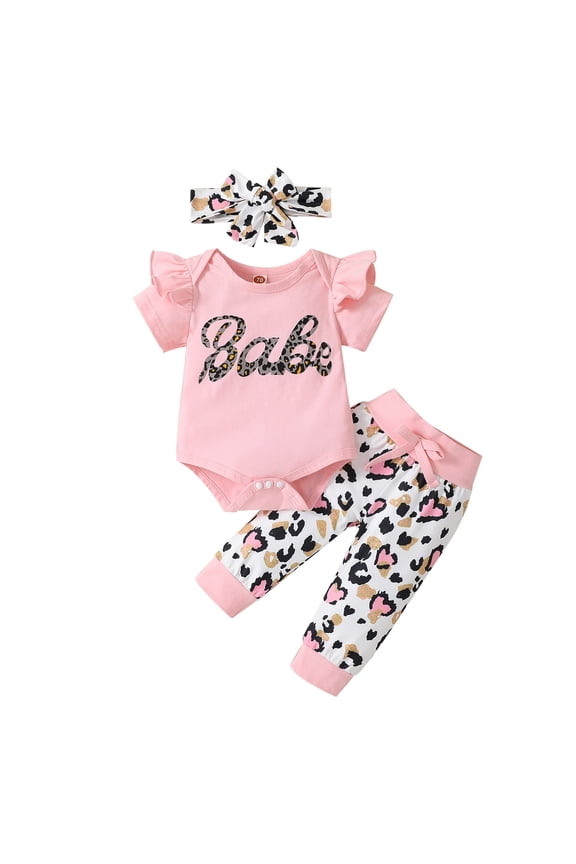 Baby Girls Romper and Pants Sets 0-18 Months 12-18 Months