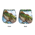 thumbnail image 3 of Gukieu i like big Bass & i cannot lie Print Women's Sports Shorts with Drawstring Elastic Waistband for Running, Yoga, Fitness-X-Large, 3 of 7