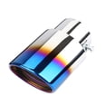 thumbnail image 1 of 63mm Stainless Steel Exhaust Tip Automatic Vent Pipe Straight Through Design Car Accessory Upgrade, 1 of 4