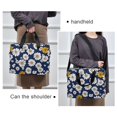 thumbnail image 6 of FORMRS 16" Laptop Bag Carrying Sleeve Case with Handle Travel Shoulder Briefcase, Retro Daisy Pattern, 6 of 8