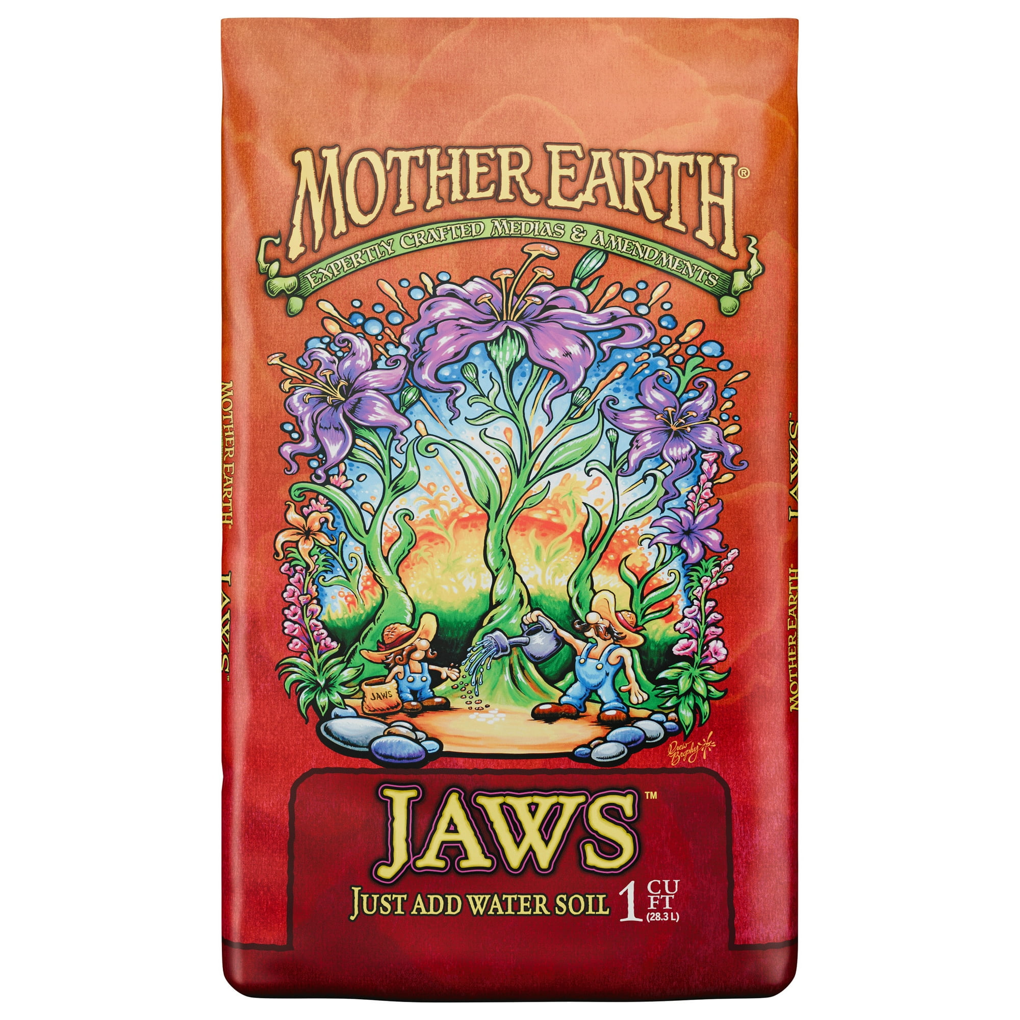 Mother Earth JAWS Just Add Water Soil, Container and Raised Bed Soil, 1 cu. ft.