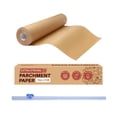 thumbnail image 1 of Rollo de papel pergamino, revestimiento de papel pergamino, suministros para hornear en la cocina del hogar, resistente a la grasa para asar, asar,, 1 of 8