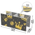 thumbnail image 3 of Dollars Coin Crown Acrylic Pencil Pen Holder Cup 4 Compartments Desktop Organiser 7.87"x2.78"x3.54", 3 of 7