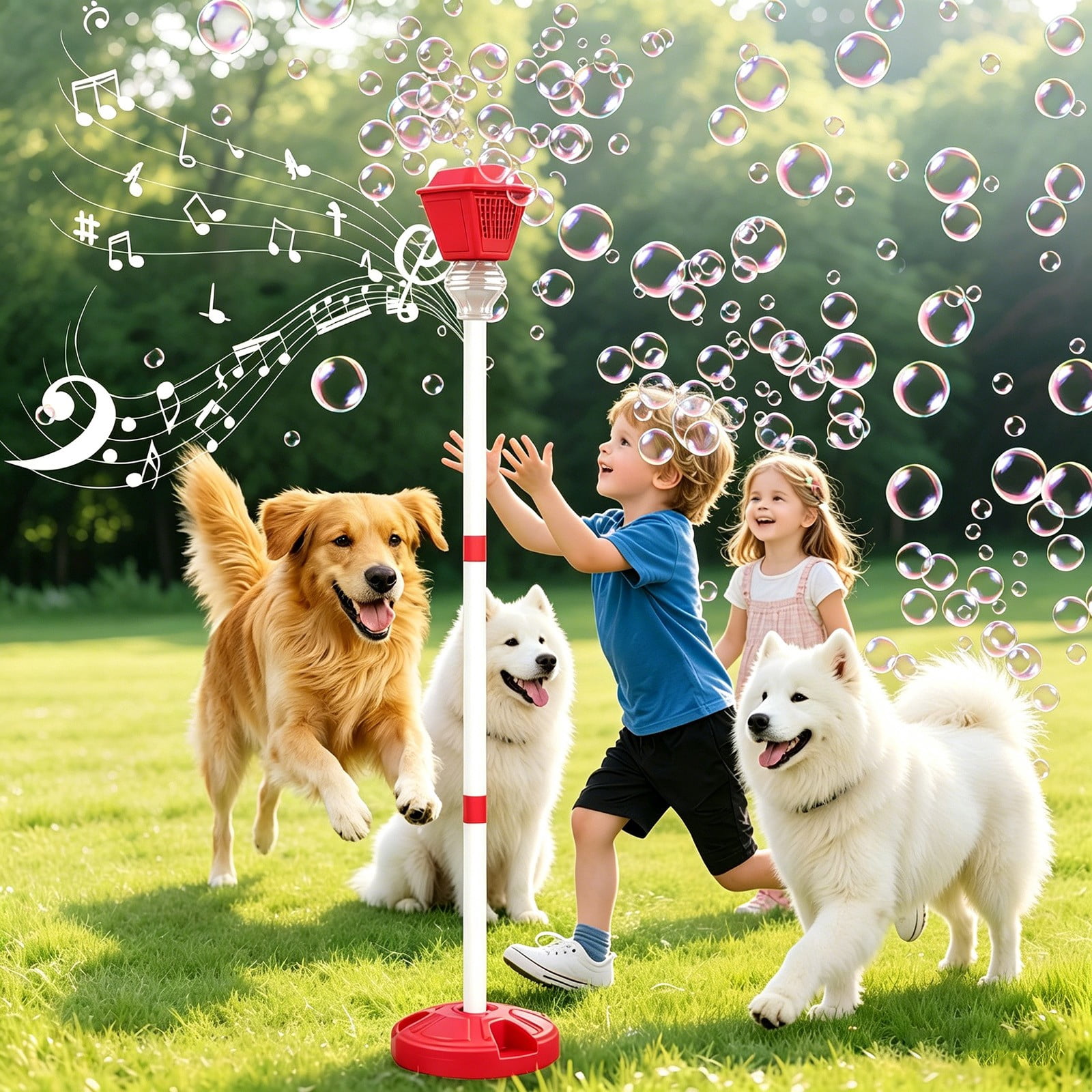 Street Lamp Bubble Machine,Bubble Machine Automatic Standing Bubble Maker,Adjustable Height Up To 47 Inches,Outdoor Powered Bubble Blower With Led Lights,Vertical Yard Party Wedding Decoration Gift