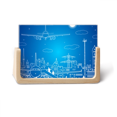 thumbnail image 1 of Metropolis City Aircraft Cloud Landscape Photo Wooden Photo Frame Tabletop Display, 1 of 3