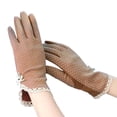 thumbnail image 2 of Mdesiwst 1 Pair Sun Protection Gloves Extra Soft Breathable Non slip Design Sweat absorption Elastic UV Protection Cotton Summer Women Sunblock Gloves for Women, 2 of 7