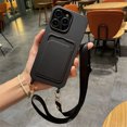 thumbnail image 1 of Insert Card Bag Soft Iphone Case With Crossbody Lanyard,iPhone 14 Pro Max, 1 of 7