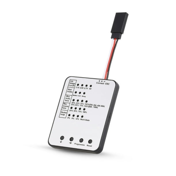 Tarjeta De Programación Para ESC Sin Escobillas – Compatible Con HOBBYFANS, OCDAY Y GOOLRC – Ajusta Freno Y Fuerza Inversa – Para Coches RC 1/10