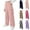 Pink, variant on Girls Cargo Sweatpants Soft Pull-On Wide Leg Open Bottom Straight Leg Pants Size 5T-15, Pink
