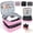 Pink, variant on Godery Nail Polish Organizer Bag Double Layer Nail Polish Storage Holds 30 Bottles for Nail Lamp and Manicure Tools Essential Home Travel