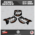 thumbnail image 3 of Kalair GFX Graphics Kit for Kawasaki KX250 (1999-2002) Rebel Series, 3 of 5