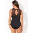 thumbnail image 2 of Swimsuits for All Women's Mesh High Neck One Piece Swimsuit, 2 of 2