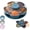 Blue, variant on Divided Serving Tray That Spins - Perfect for Snacks, Dips & Party Appetizers, Rotating Snack Box Container with Lid, Lazy Susan Organizer Veggie Fruit Tray for Kitchen,Travel and Picnic (Pink)