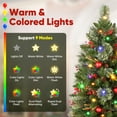thumbnail image 4 of OasisCraft 2 Pack 4FT Pre-Lit Christmas Tree Outdoor with Pine Cones & Red Berries LED Lights, 4 of 7