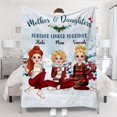 thumbnail image 1 of Mother And Daughter Forever Linked Together - Personalized Mother Blanket, 1 of 7