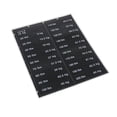 thumbnail image 1 of Pegatinas de peso Etiquetas de pila de pesas autoadhesivas con fondo negro Etiquetas de peso de 10 a 200 para accesorio de máquina de, 1 of 8