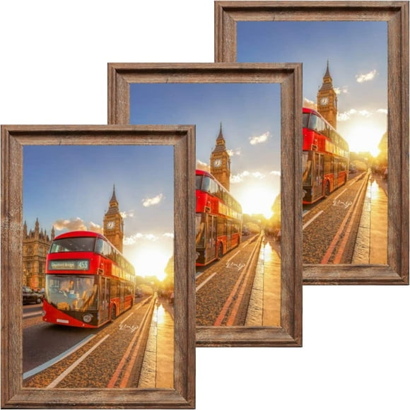 Set de marcos para póster QEQRUG Retro Brown, 33 x 48 cm (13 x 19 pulgadas)
