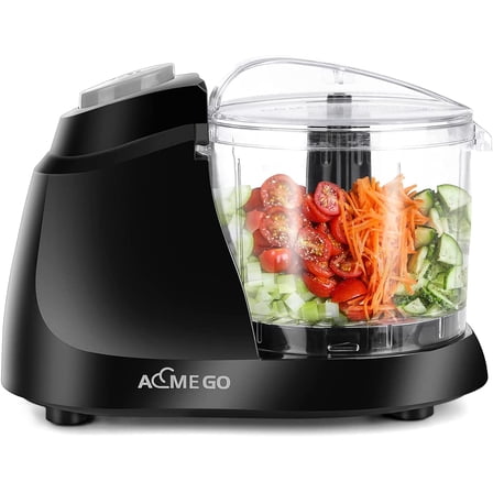 AEMEGO 1.5 Cup Food Processor, Black