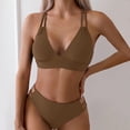 thumbnail image 3 of Bikini Set for Women Sporty Two Piece Swimsuit High Waisted Bottom Tummy Control Bathing Suit Comfortable Swimwear for Beach Activities Vacation Pool Party, 3 of 7