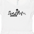 thumbnail image 4 of Inktastic Seattle Skyline Girls Baby Dress, 4 of 5