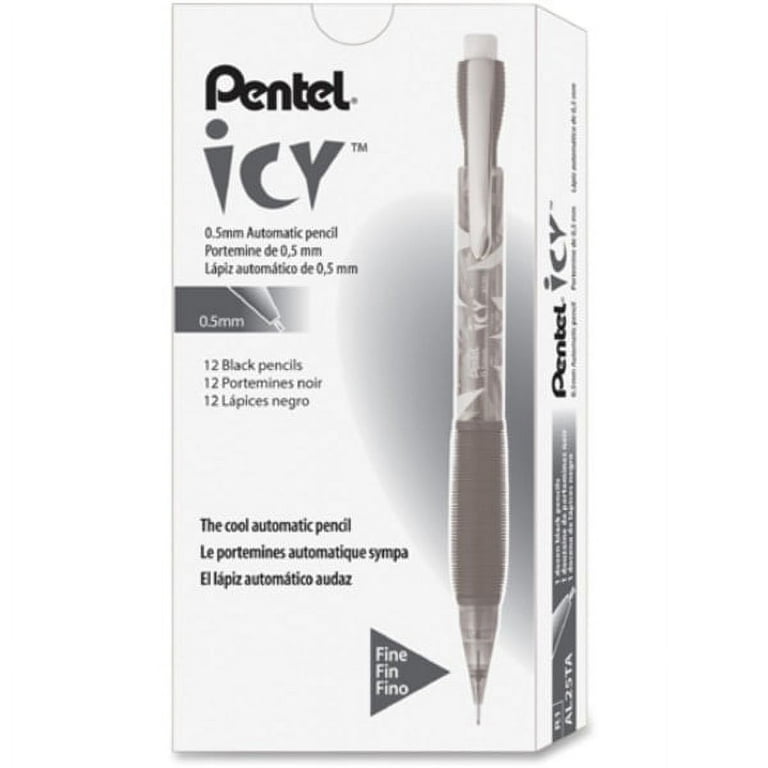 Pentel EnerGize Mechanical Pencils - #2 Lead - 0.5 mm Lead Diameter - Refillable - Black Barrel - 1 Dozen Pentel EnerGize Mechanical Pencils - #2 Lead - 0.5 mm Lead Diameter - Refillable - Black Barrel - 1 Dozen