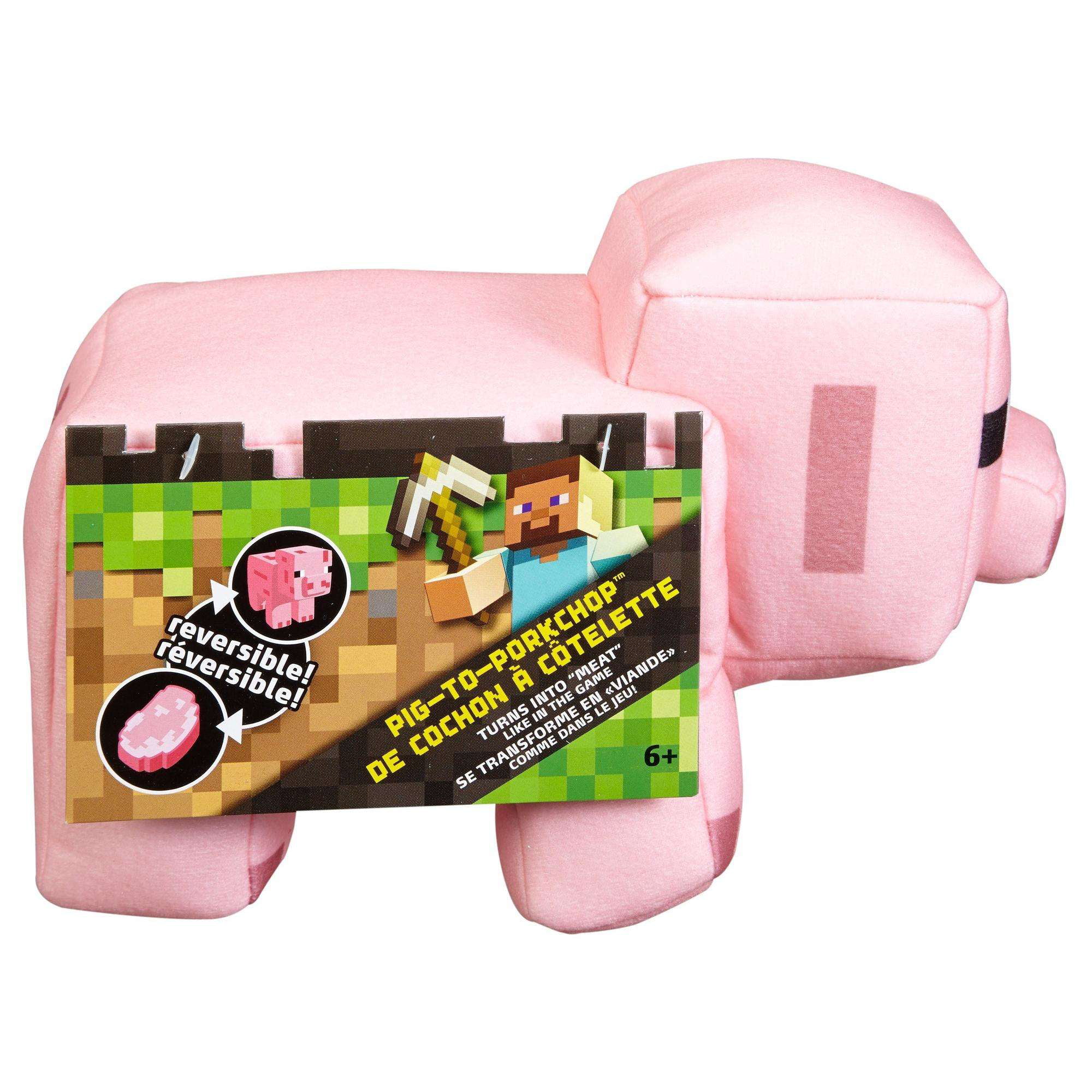 Minecraft Reversible Plush Pig to Porkchop