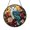 Acrylic 3.5 Inch, variant on Majestic Teal Snowy Owl and Blooming Roses Floral Suncatcher Art