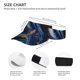 thumbnail image 3 of Fotbe Navy Blue Marble Visera Deportiva con Diseño, Gorra Abierta Ajustable de Algodón para Mujer y Hombre, 3 of 7