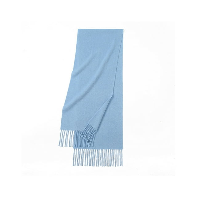 Sonducket Bufanda de mujer invierno cálido Color sólido viaje playa vacaciones al aire libre moda Simple borlas elegante chal para damas Accesorios de disfraces Tipo 19 Sonducket AP013266-19